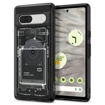 Mbrojtëse për celular Google Pixel 7a Spigen Ultra Hybrid, e zezë