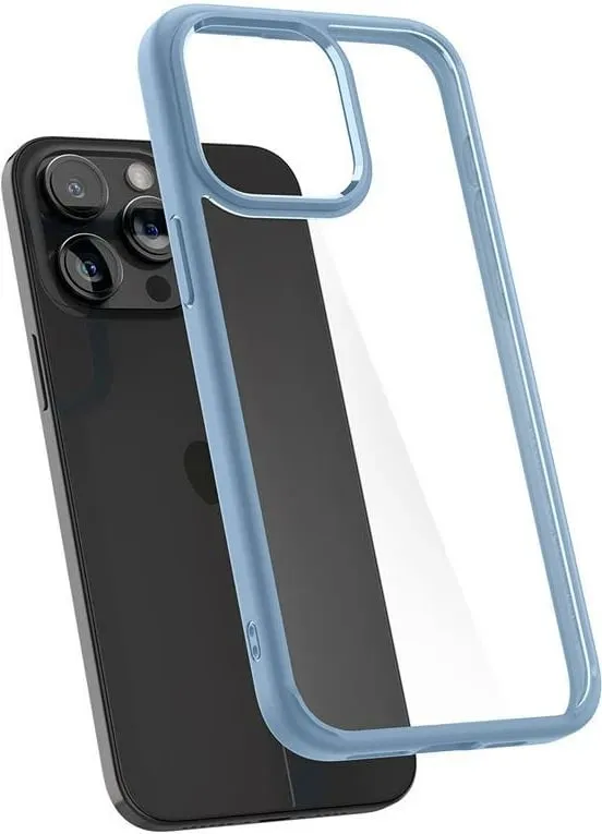 Mbrojtëse për celular iPhone 15 Pro Max Spigen Ultra Hybrid, e kaltër - 10