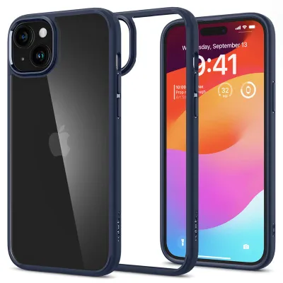 Mbrojtëse për celular iPhone 15 Spigen Ultra Hybrid, e kaltër - 1