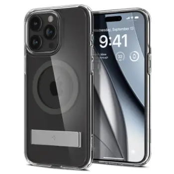 Mbrojtëse për celular iPhone 15 Pro Spigen Ultra Hybrid S MagSafe, e zezë