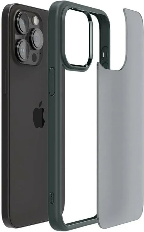 Mbrojtëse për celular iPhone 15 Pro Max Spigen Ultra Hybrid, e gjelbër - 11