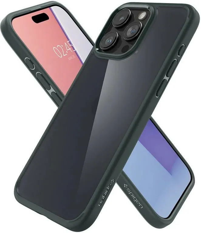 Mbrojtëse për celular iPhone 15 Pro Max Spigen Ultra Hybrid, e gjelbër - 10
