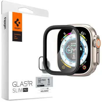 Xham mbrojtës Spigen Slim Pro për Apple Watch Ultra 49mm, i zi