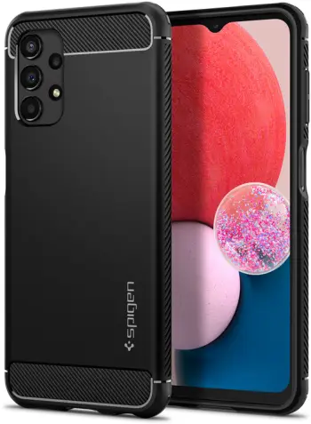 Mbrojtëse Spigen Rugged Armor për Samsung Galaxy A13, e zezë
