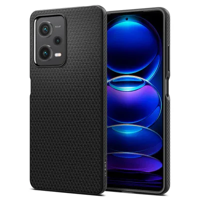 Mbështjellëse për Xiaomi Redmi Note 12 Pro 5G/POCO X5 Pro 5G Spigen Liquid Air, e zezë - 1