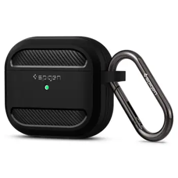 Mbështjellëse për AirPods 3 Spigen Rugged Armor, e zezë