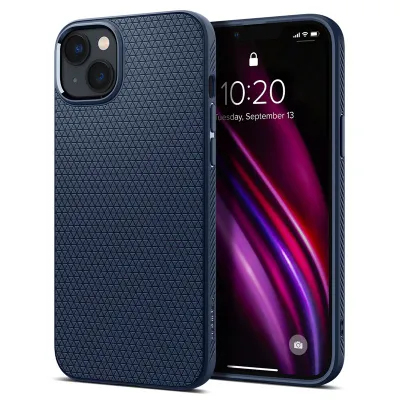 Mbështjellëse iPhone 14 Spigen Liquid Air, e kaltër - 1