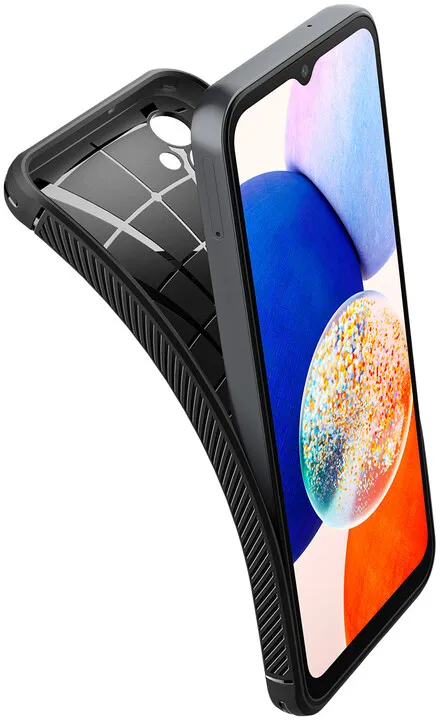 Mbështjellëse për celular Samsung Galaxy A14 5G Spigen Rugged Armor, e zezë - 7