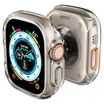 Mbështjellëse për Apple Watch Ultra 2/Ultra 49mm Spigen Thin Fit, transparente