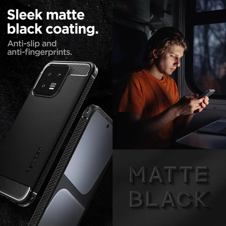 Mbështjellëse për Xiaomi 13 Spigen Rugged Armor, e zezë - 12