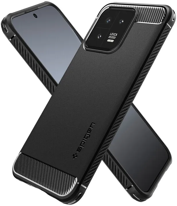 Mbështjellëse për Xiaomi 13 Spigen Rugged Armor, e zezë - 6