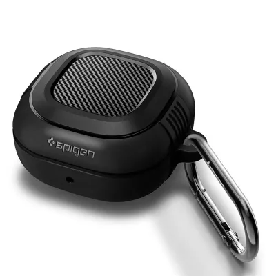 Mbështjellëse për Samsung Galaxy Buds FE/Buds 2/Buds Pro 2/Buds Pro/Buds Live Spigen Rugged Armor, e zezë - 1