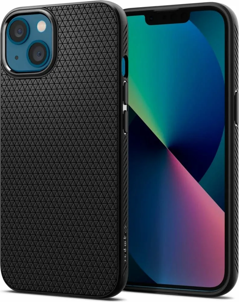 Mbështjellëse për iPhone 13 mini Spigen Liquid Air, e zezë - 1