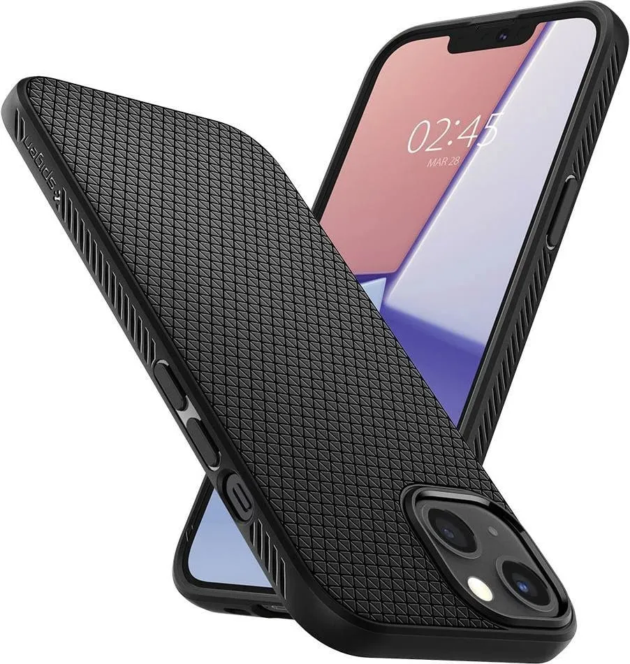 Mbështjellëse për iPhone 13 mini Spigen Liquid Air, e zezë - 2