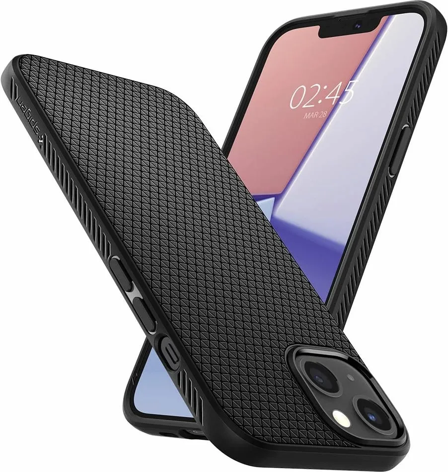 Mbështjellëse për iPhone 13 mini Spigen Liquid Air, e zezë - 13