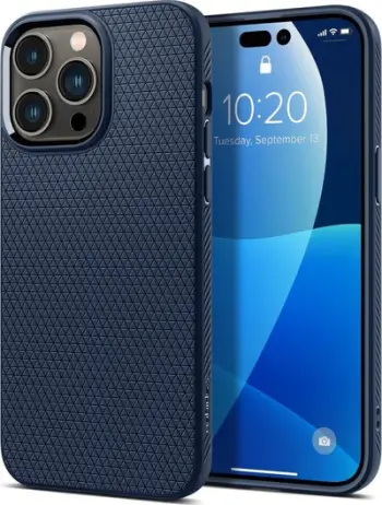 Mbështjellëse për iPhone 14 Pro Spigen Liquid Air, e kaltër