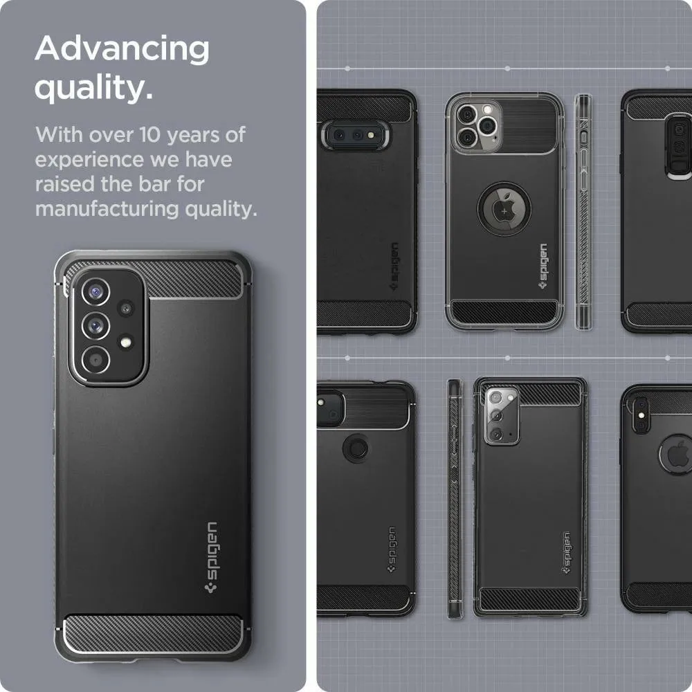 Mbështjellëse për Samsung Galaxy A53 5G Spigen Rugged Armor, e zezë - 3