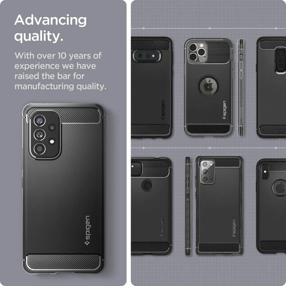 Mbështjellëse për Samsung Galaxy A53 5G Spigen Rugged Armor, e zezë - 5