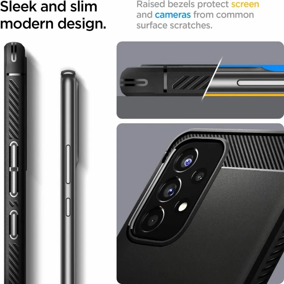 Mbështjellëse për Samsung Galaxy A53 5G Spigen Rugged Armor, e zezë - 7