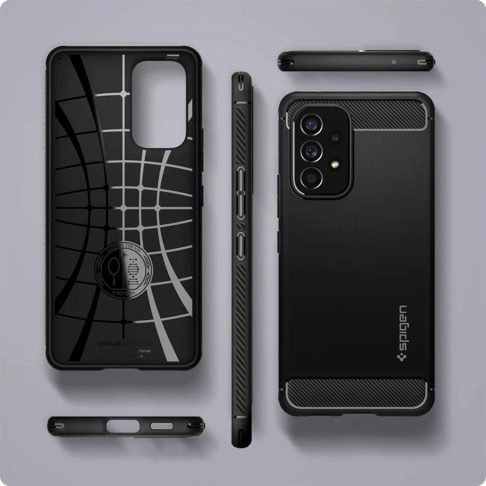 Mbështjellëse për Samsung Galaxy A53 5G Spigen Rugged Armor, e zezë - 8