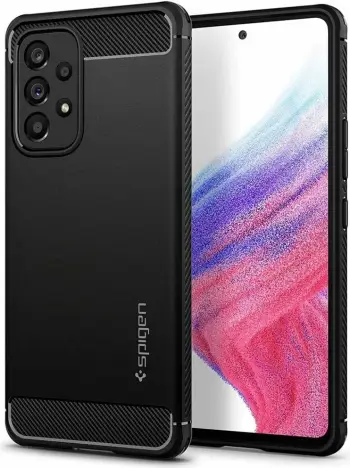Mbështjellëse për Samsung Galaxy A53 5G Spigen Rugged Armor, e zezë
