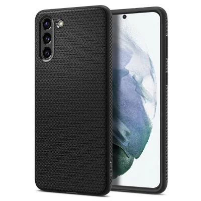 Mbështjellëse për Samsung Galaxy S21+ Spigen Liquid Air, e zezë - 1