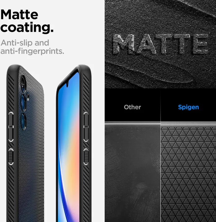 Mbrojtëse Spigen Liquid Air për Samsung Galaxy A34 5G, e zezë - 12