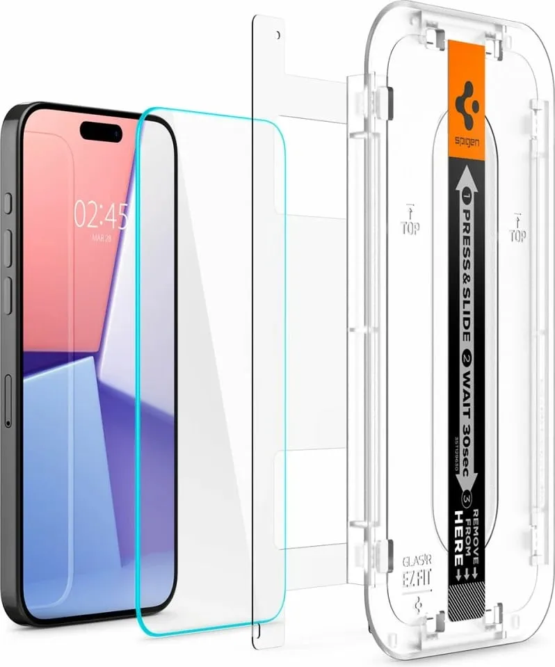 Xham mbrojtës Spigen tR EZ Fit për Apple iPhone 13/13 Pro, 2 pjesë, transparent - 2