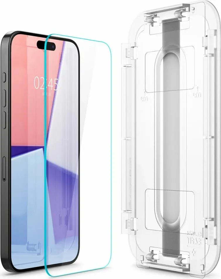 Xham mbrojtës Spigen tR EZ Fit për Apple iPhone 13/13 Pro, 2 pjesë, transparent - 3