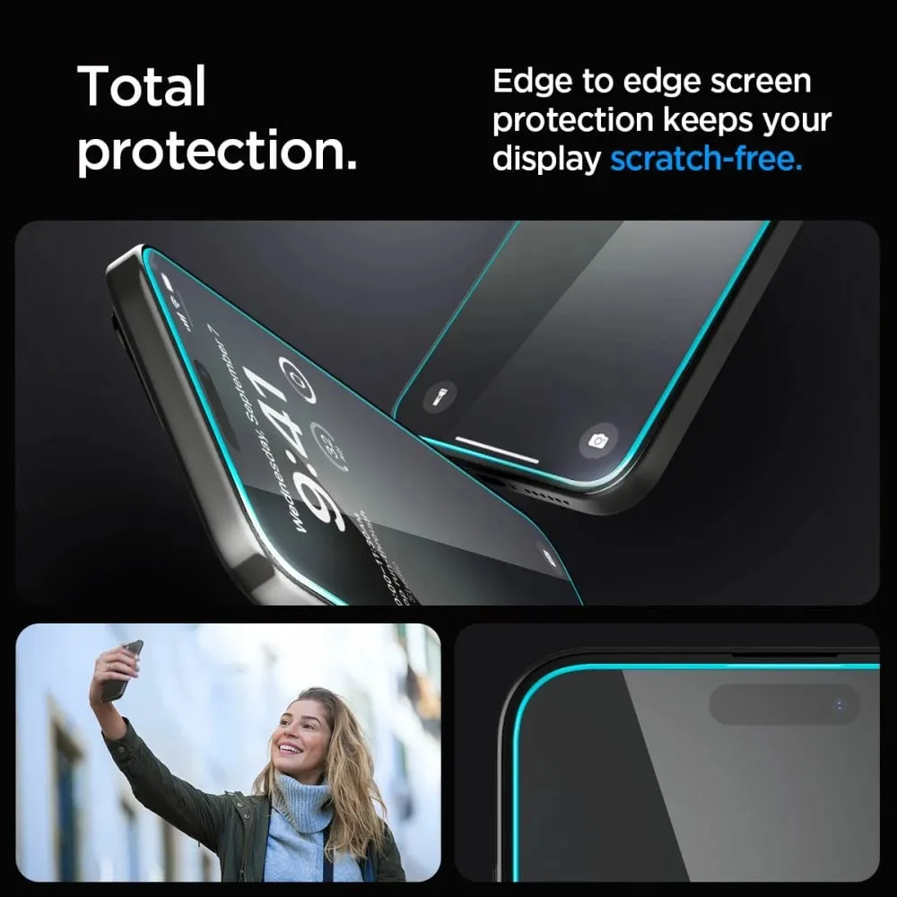 Xham mbrojtës Spigen tR EZ Fit për Apple iPhone 13/13 Pro, 2 pjesë, transparent - 8