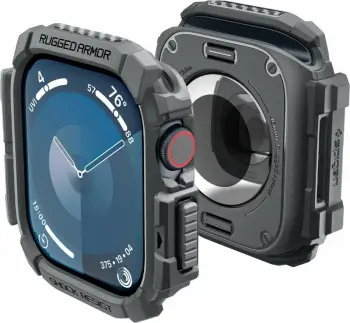 Mbrojtëse Spigen Rugged Armor Pro për Apple Watch 10, 46mm, e hirtë