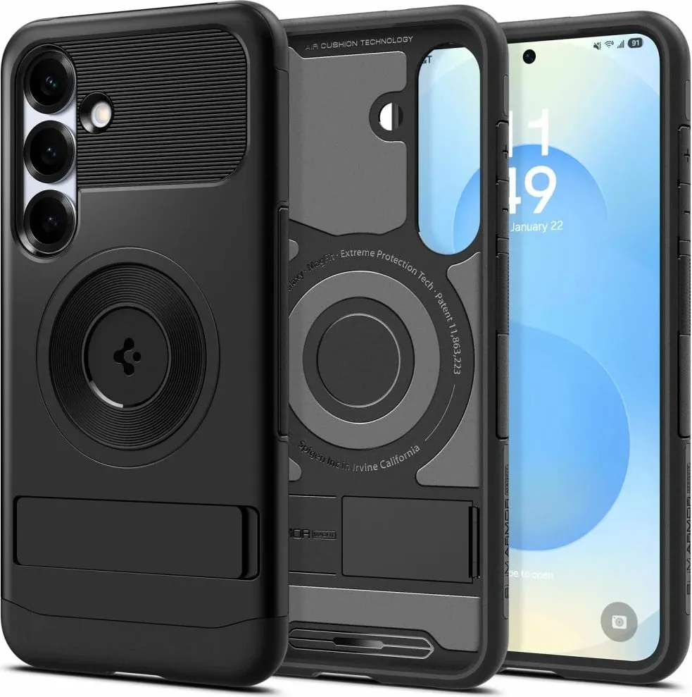 Mbështjellës Spigen Slim Armor për Samsung Galaxy S25+, MagSafe, i zi - 1