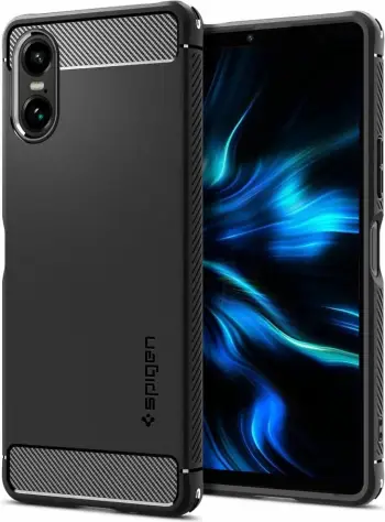Mbështjellës për Sony Xperia 10 VI Spigen Rugged Armor, i zi