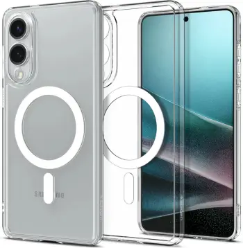 Mbrojtëse telefoni Spigen Ultra Hybrid MagSafe Zero One, për Samsung Galaxy S25 Edge, transparente, e bardhë