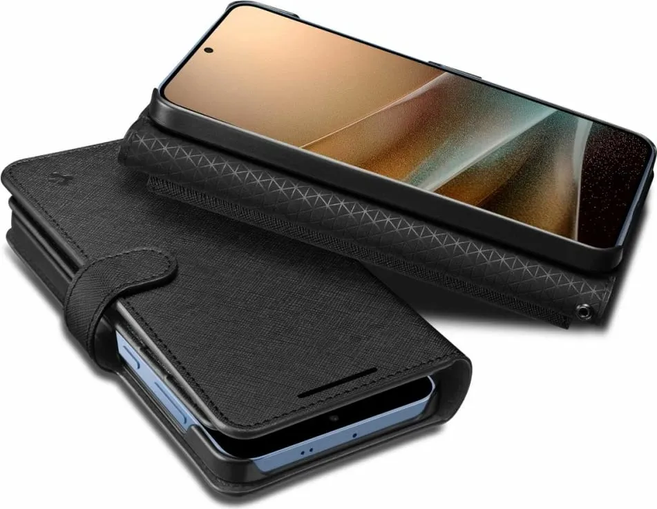 Këllëf portofol Spigen Wallet S për Samsung Galaxy S25 Ultra, me varëse, i zi - 8