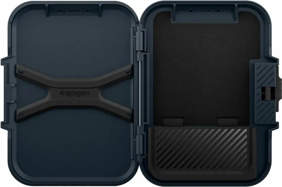 Mbështjellës Spigen Lock Fit MagSafe për kartela, Blu e errët - 16