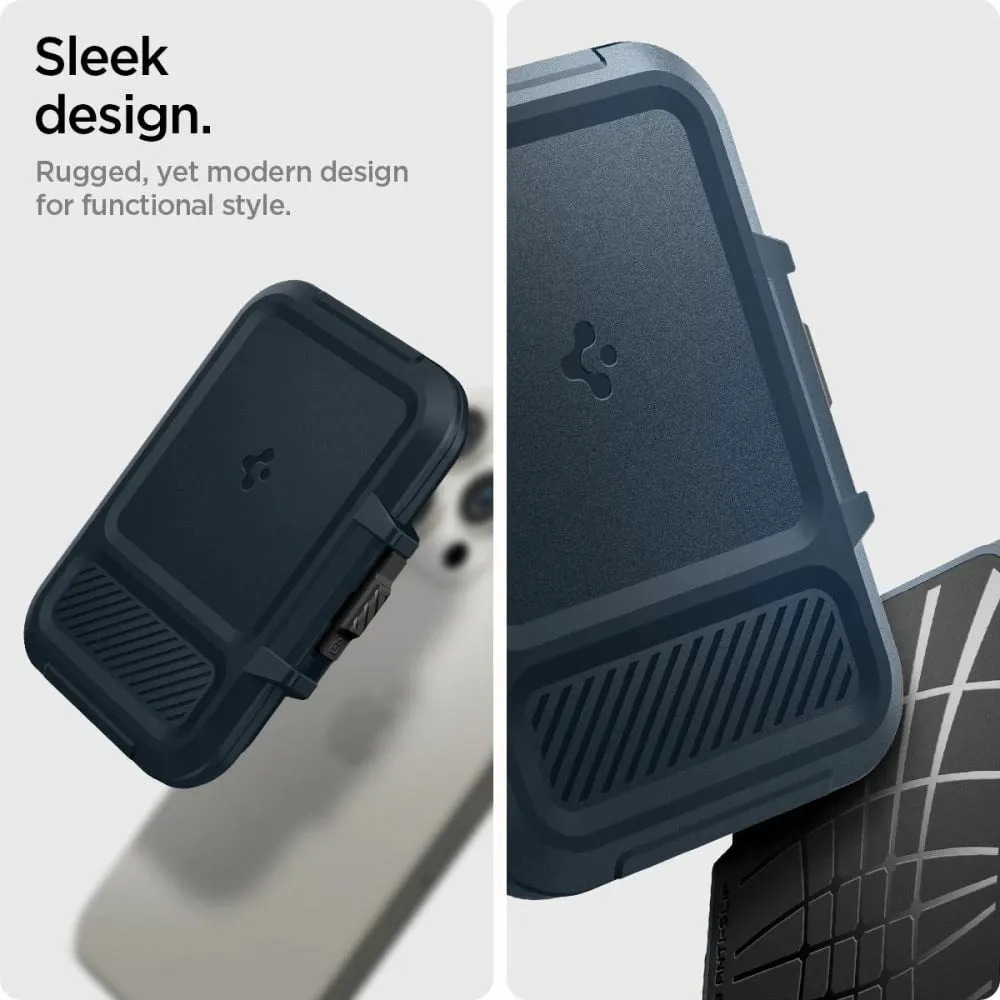 Mbështjellës Spigen Lock Fit MagSafe për kartela, Blu e errët - 8