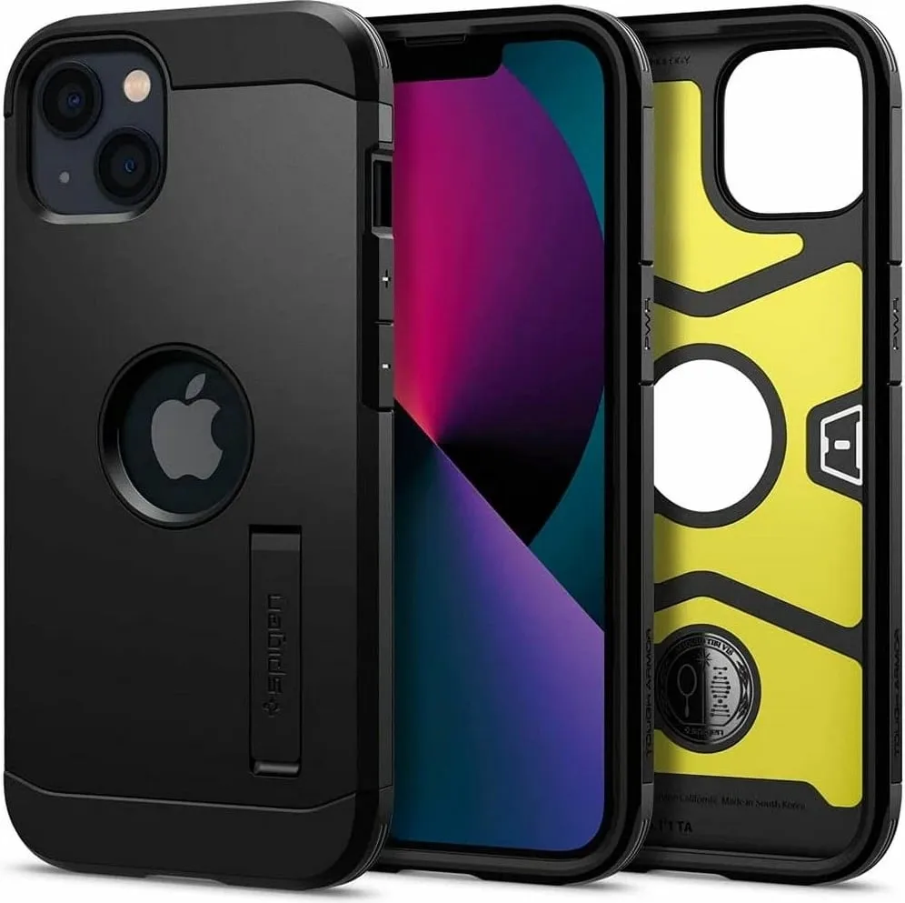 Mbështjellës Spigen Tough Armor për iPhone 13, i zi - 1