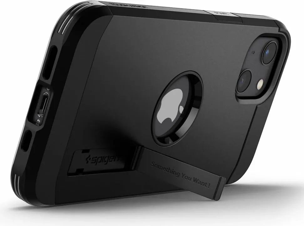 Mbështjellës Spigen Tough Armor për iPhone 13, i zi - 4