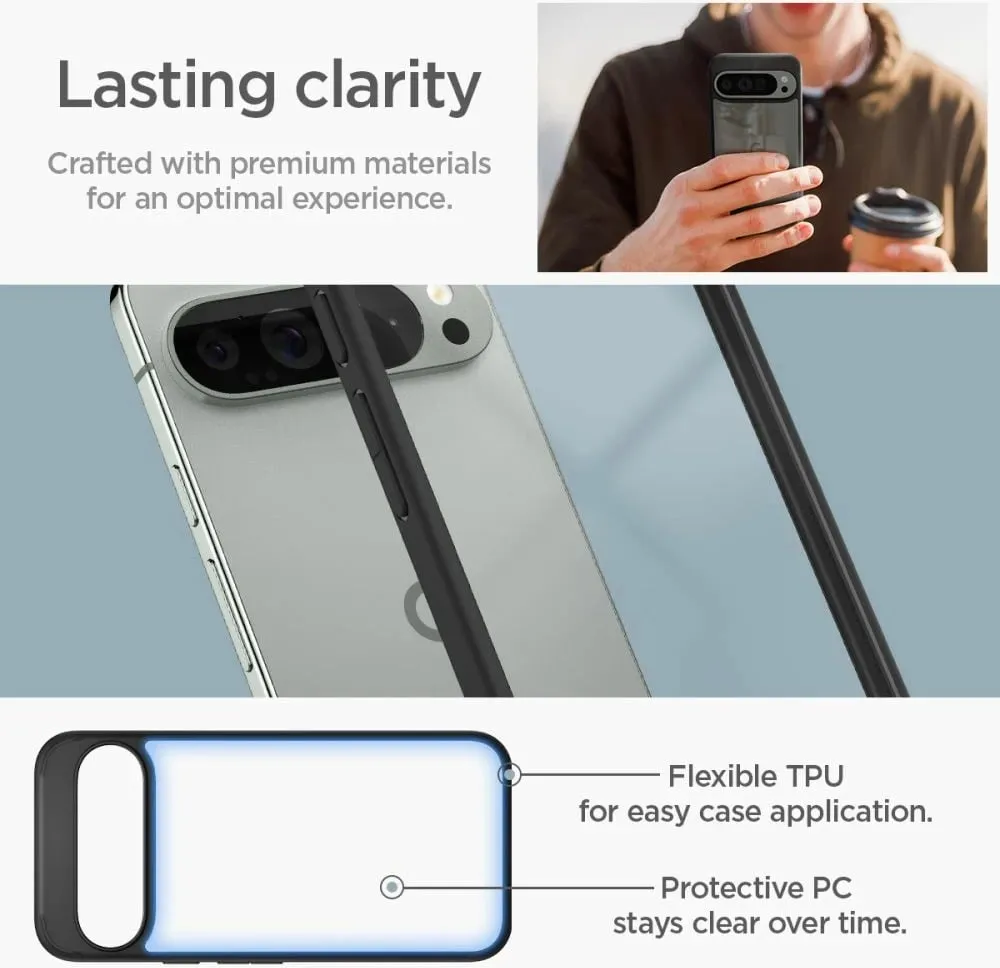 Mbështjellës për Google Pixel 7 Spigen Ultra Hybrid, transparent - 15
