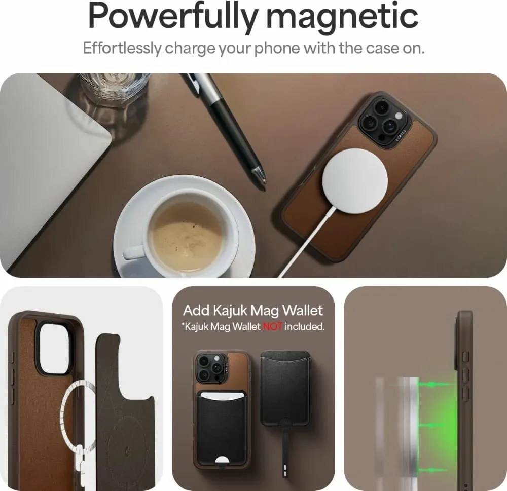 Mbështjellës Spigen Cyrill Kajuk Mag për iPhone 16 Pro Max, Kafe - 11