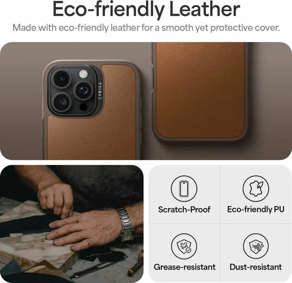 Mbështjellës Spigen Cyrill Kajuk Mag për iPhone 16 Pro Max, Kafe - 9