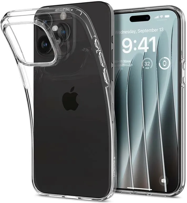 Mbështjellës Spigen Crystal Flex për iPhone 15 Pro Max, Rozë/Transparent - 3