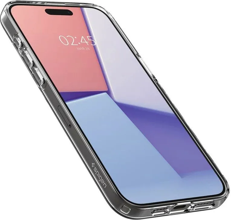 Mbështjellës Spigen Crystal Flex për iPhone 15 Pro Max, Rozë/Transparent - 7