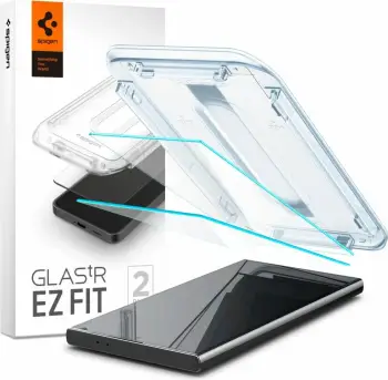Xham mbrojtës Spigen Glas tR EZ Fit HD, Samsung Galaxy S24 Plus, 2 copë, transparent