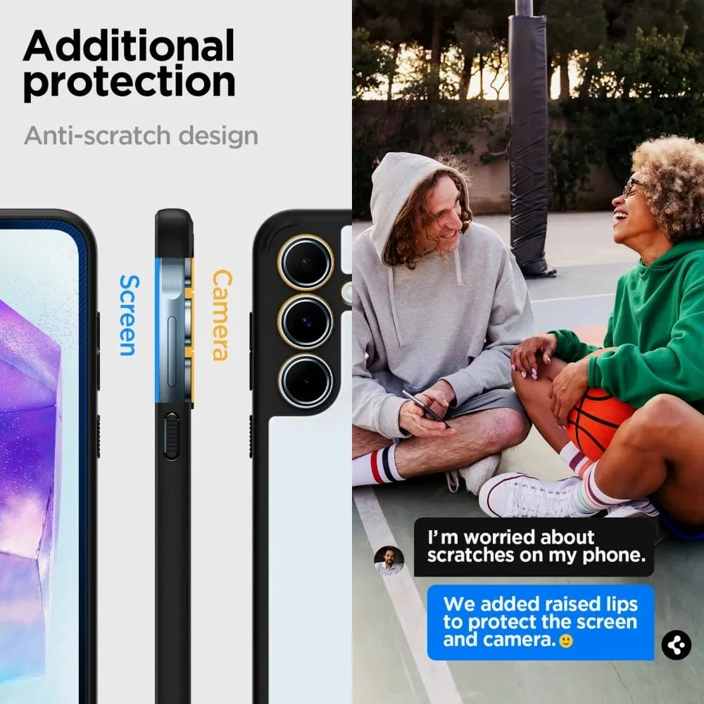 Mbështjellëse për Samsung Galaxy A55 Spigen Ultra Hybrid, e zezë - 15