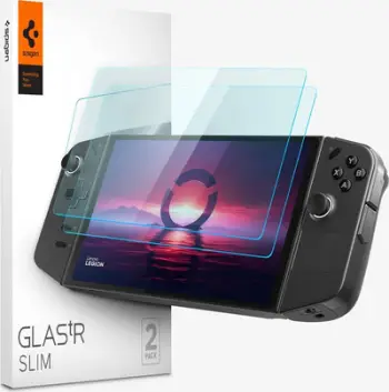 Mbrojtës ekrani xhami Spigen Glas.tR Slim, 2 copë, për Lenovo Legion Go, transparent