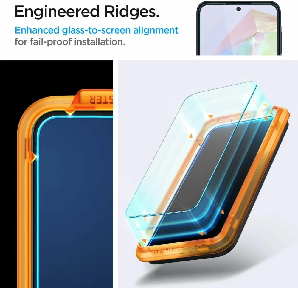 Mbrojtës ekrani Spigen Glas.tR AlignMaster, 2 copë, për Samsung Galaxy A35, transparent - 4