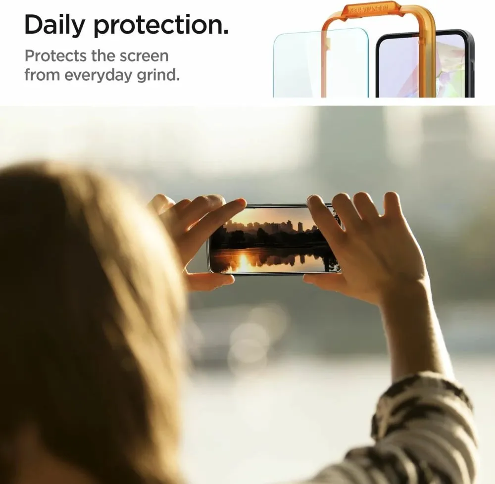 Mbrojtës ekrani Spigen Glas.tR AlignMaster, 2 copë, për Samsung Galaxy A35, transparent - 5