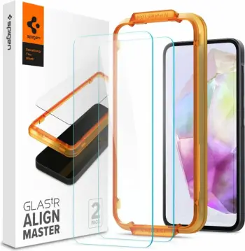 Mbrojtës ekrani Spigen Glas.tR AlignMaster, 2 copë, për Samsung Galaxy A35, transparent